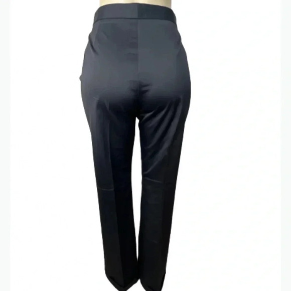 DKNY BLACK TROUSER FLAIR LEG VINTAGE DRESS BUSINESS PANTS SIZE 10 - Picture 4 of 11